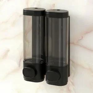 벽걸이 물 비누 디스펜서 2구 300ml 샴푸 케이스 샴푸디스펜서 린스디스펜서 바디워시디스펜서