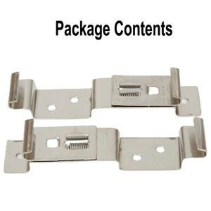 자동차 번호판 가드 프레임 클립 거치대 트럭 화물차 트레일러 적재 브래킷 도난 방지 직사각형 금속 부품 2개