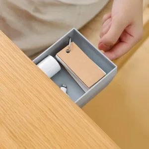 소품정리 접착식 히든서랍 책상밑 수납함 가정용품 생필품