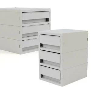 데스크정리함 시스맥스 뉴트로 소품박스 3단 멀티박스 다용도정리함 주방잡화정리함