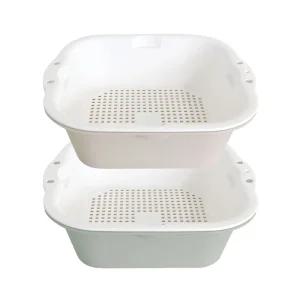 멀티 바스켓 채반 대/이중 과일 야채 채소 세척 물빠짐 바구니 듀얼 탈수 세척볼 믹싱볼 소쿠리