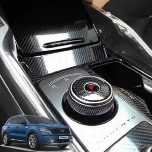 쏘렌토MQ4 기어패널 카본필름 스크래치방지 몰딩