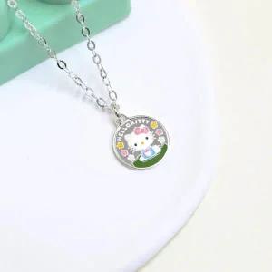 /디유아모르 실버925 헬로키티 피크닉 아동 미아방지 목걸이