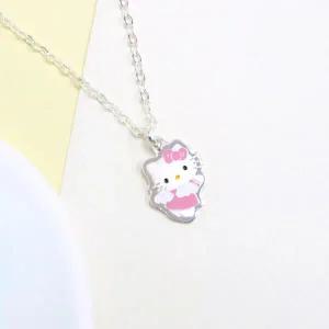 /디유아모르 실버925 헬로키티 러블리 엔젤 아동 미아방지 목걸이