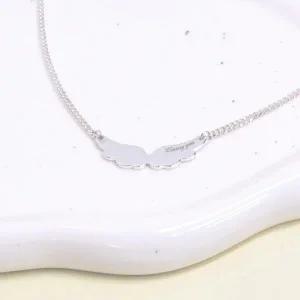 /디유아모르 실버925 천사 날개 아동 미아방지 목걸이