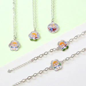 /디유아모르 뽀로로 아동 각인 미아방지 실버팔찌 목걸이 모음전