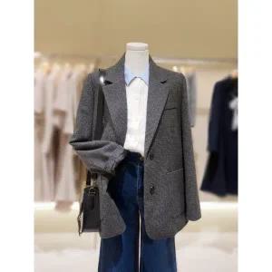 [롯데백화점]SOUP 헤링본 투버튼 모직 자켓 SBAJK92