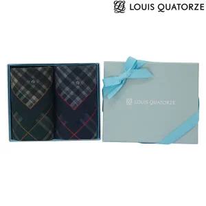 [루이까또즈] 딘트심볼체크코튼 남성손수건 세트 2P(2EHA945)