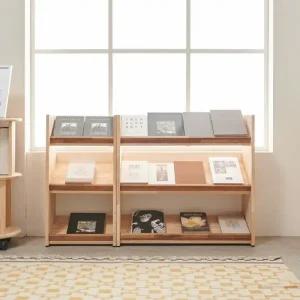 매장 거실 아이방 3단 전면책장 매거진랙 BJT151R(착불)