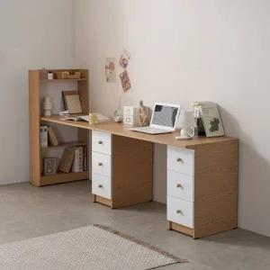 2인 더블책상서랍 책장일체형 세트 BJT253R(착불)