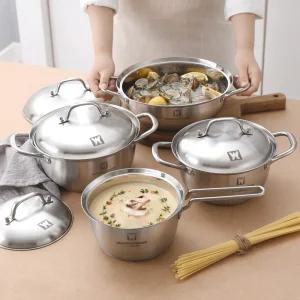 바겐슈타이거 보겐 IH 스텐 냄비 4종세트 편수18+양수20+전골24+곰솥26