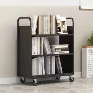 도서관 북트럭 이동식 책꽂이 반납대 상품 서점 선반 회전서가 학원교구 북트롤리 트롤리