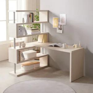 파로마 네오 드로인 대형 5단 책장 1600 책상 세트 NES1692