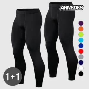 아르메데스 남성용 기능성 베이직 9부 레깅스 AR-59 2P