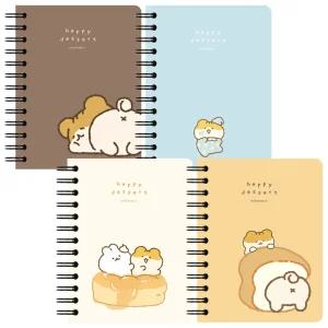 햄치 미니 노트 혼합 4권 메모장 미니 수첩 아이디어 회의용 업무용 수첩