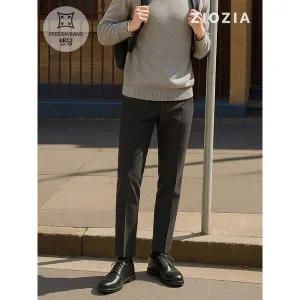 [하프클럽/지오지아]멜란지 차콜 캐주얼 셋업 팬츠 S (AAD4PP1603_CGR)