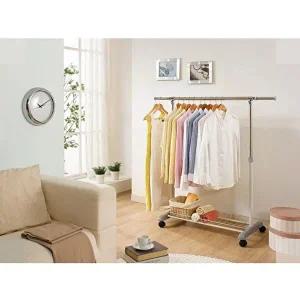 고품질 PS로빙 1단 이동식바퀴 행거 B형 선반1개 자취방행거 높이조절행거 바퀴행거 이불건조대 W9DC29F