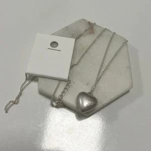 /다잇템 여자 펜던트 통통하트 롱 매트 목걸이