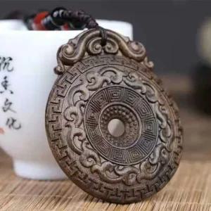 인도네시아 침향 고전 용 봉황 상서로운 펜던트 목걸이 핸들팔찌