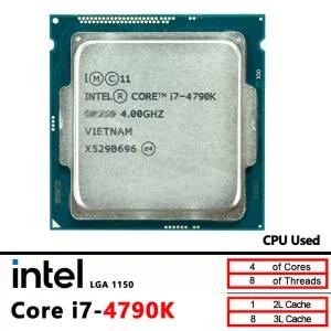 인텔 중고 코어 i7-4790K i7 4790K 4.0GHz 쿼드 코어 8스레드 CPU 88W 8M LGA 1150