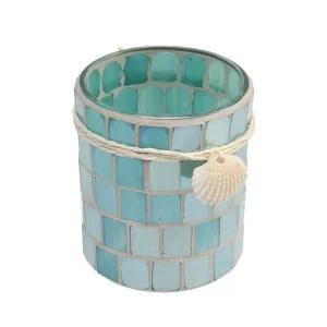 지중해 유리 모자이크 캔들홀더 티라이트 양초받침