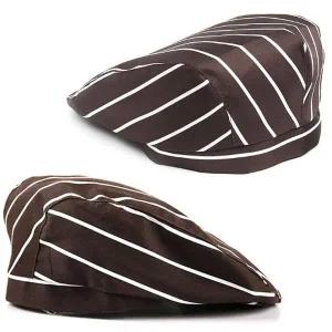 [콩심팥심]쉐프모자 레스토랑 카페 식당 유니폼모자 스트라이프 카페모자