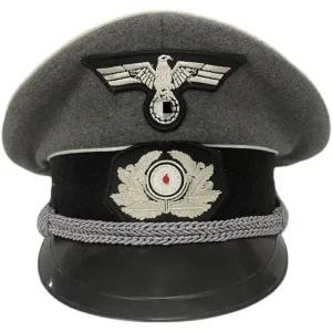 독일 장교 모자 해군 영화 챙 회색 모직 선장 연극