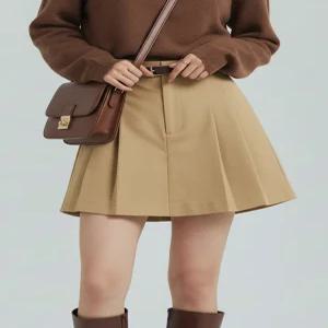 [플로우랩][플로우랩] 벨트셋 주름 치마바지_FLPS002F25