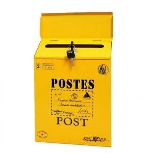 미니우체통 벽걸이형 소품 우편함 우체통 자물쇠 (48Xjh)