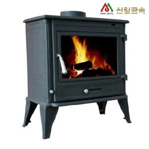 신일 대형 장작 화목 주물난로 SL-095 공장 고온 연소 가정용 벽난로