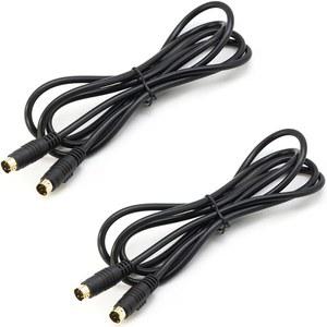 Jujingglobal 2pcs 9.8FT (3미터) S-비디오 S 비디오 4핀 커넥터 케이블 DVD DSS DVR, 홈 TV 모니터 극장, 플레이어, VCR, SVHS 수신기, 캠코더용 금도금