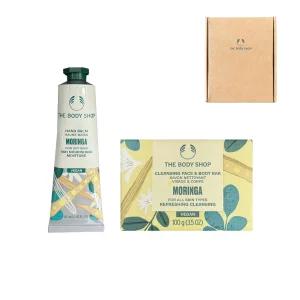 [선물포장] 더바디샵 모링가 핸드 밤 & 클렌징 비누 선물세트 