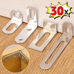 30/5PCS 냉간 압연 강철 앵글 코드 브래킷 가구 보드 커넥터 금속 L 모양 코너 브레이스 장착 고정용 지원