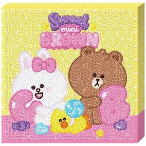 보석십자수 라인프렌즈 스위트미니 프렌즈 25x25