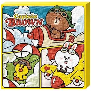 [콩심팥심]보석십자수 라인프렌즈 스카이라이더 25x25