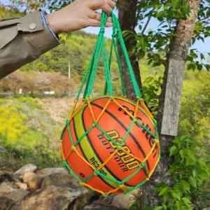농구공 네트 가방 초록노랑 공가방 농구공가방 농구가방 축구공가방 볼가방 공주머니