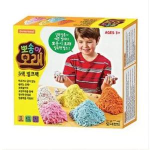 뽀송이모래 5색 벌크팩 0.4Lx5색