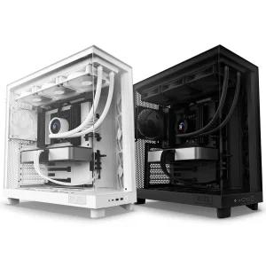 NZXT H6 Flow 컴팩트 듀얼챔버 미드 타워 에어플로우 PC 케이스 파노라마 패널링
