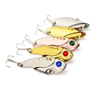 금속미끼 낚시 진동 베이스 인공 하드 눈 스푼 흔들림 금속미끼 진동 베이스 인공 흔들림