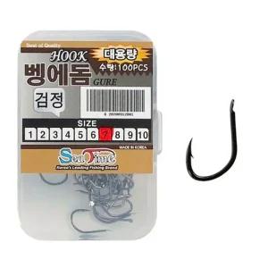 낚시 바늘 벵에돔 전용 훅낚시 자작 채비 100개입