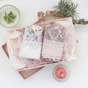 손수건 에티켓 손수건 김수미 플라워 마리끌레르 레이스