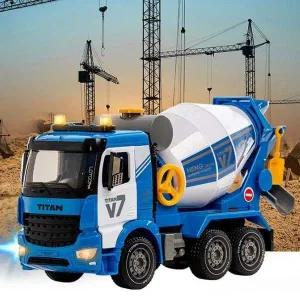 프릭션 사운드 중장비놀이 작동완구 레미콘 믹서트럭