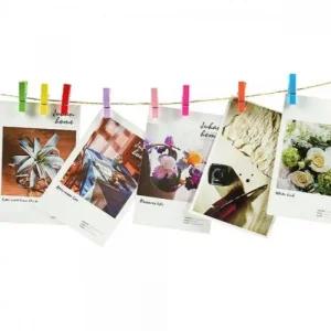 세트 폴라로이드 꾸미기 사진걸이 사진집게 노끈 벽