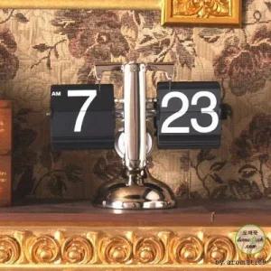 탁상시계 HICKIES 스탠드시계 메탈시계 거실시계 데스크 시계 플립 메탈 사무실시계