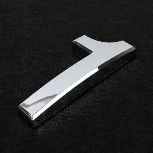 숫자 볼록 1P 이니셜스티커 은색 꾸미기이니셜 입체형 대 Selzen