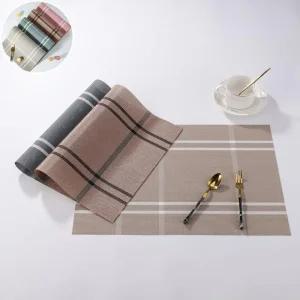 북유럽 인테리어 테이블 PVC 매트 모던한 깔개 식탁