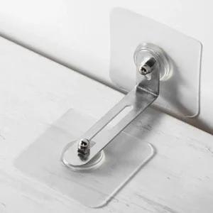 고정 흔들림 넘어짐방지 무타공 진열장 가구 부착식 전도방지대 책장전도방지 책장벽