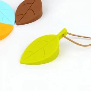 고정 도어스토퍼 색상랜덤 DIY 나뭇잎 실리콘 모양