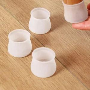 의자발커버 방지 체어슈즈 식탁 캡 의자 소음 실리콘 긁힘 소음 의자 층간