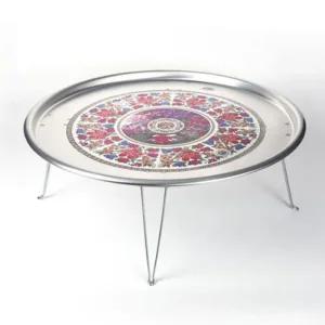 밥상 다과상 옛날 양은 62CM 밥상 술상 찻상 교자상